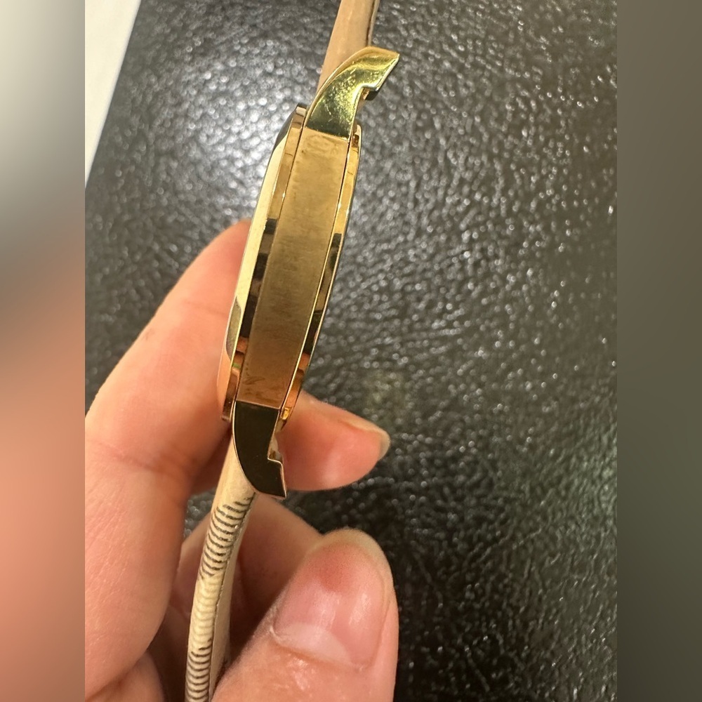Burberry Women's Watch with Gold Case and Plaid Strap - Picture 7 of 7